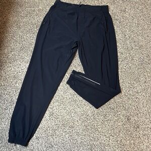 Lululemon Pants Mens L Black Surge Jogger 29" Luxtreme Zip Ankles Reflective Run